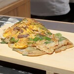旭のポン酢牛ホルモン油かす ねぎ焼き(マヨネーズなし)