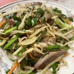 伊勢屋 - ニラレバ炒め　¥850(税別)