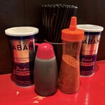 拉麵二郎 會津若松站前店 - 桌上的各式各樣