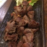 鹿野 - 砂肝塩焼き400円　お気に入りで２皿いった