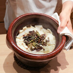 わたなべ - 小角の筍、山菜とアイナメのご飯