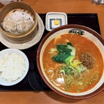 ゆきむら亭 - 料理写真:「担々麺」990円税込み♫、「焼売セット」407円税込み♫