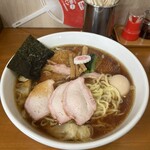 とら食堂 - 焼豚ワンタン麺味玉入り1,630円！
            追加で大盛り（茹で前麺量255g）140円！