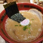 玉 赤備 - どろどろになりかけ？くらいな濃さのつけ汁はクリーミーな感じがよき！それがもったいなくてスープ割りの量を少しにしましたが、割った感が無く(苦笑)