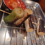 にしだ場 - 長ネギ(150円)、、、なかなかの置かれ方で。。。
