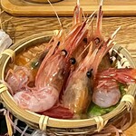 地酒と道産食材 一笑 - 生シマエビ刺（650円）
