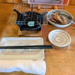 さかな市場　漁漁 - 着席前からスタンバイされてました