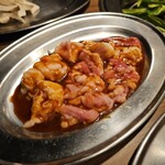 たれ焼肉・ホルモン・にくなべ たまや肉店 - 韓国風ホルモン盛り合わせ