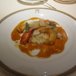 アピシウス - 季節の甲殻類のリゾット　黒トリュフ風味