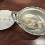 鍋焼うどん アサヒ - 完食！