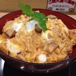 鶏三和 - 名古屋コーチン炙り親子丼接写