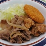 農学部食堂 - 「ミックスプレート (360円)」