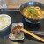うつ輪 - 料理写真:カレーうどんとご飯