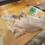 八食センター - イカ刺(さばいてもらった)