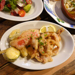 トラットリア・イタリア - イカと野菜のフリット