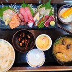 魚漁家 - 本日のお刺身定食　1,650円