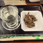 味の笛 - 松乃井 純米酒、国産 うなぎの肝 生姜しぐれ 山椒味