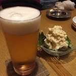 浅草坦坦亭 - ポテサラビール