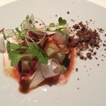 ライラ - ホワイトアスパラｗ/トマトソースとココアパウダー