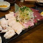 豚小家 - 201503もつ刺し5点盛り￥1200