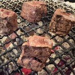 ホルモン青木 - 牛レバー焼き