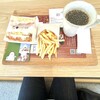 松阪よりみち珈琲 - 山芋豚キムチサンドのドリンクポテトセット