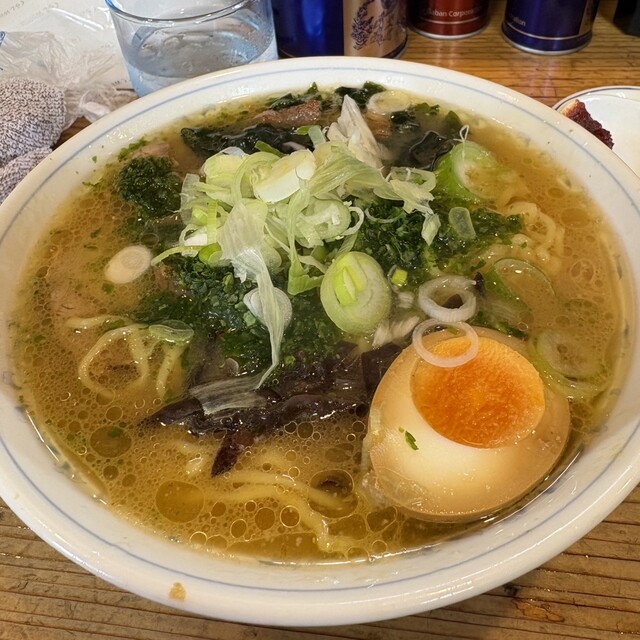塩納豆 麺の底から こんにちわ』by syouwakan : 金ちゃんラーメン 谷地