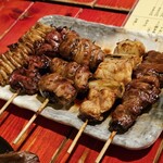 炭火やきとり　吟 - おまかせ5本セット（タレ）