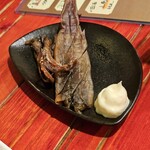 炭火やきとり　吟 - 丸干しイカ