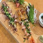 遠州屋本店 高尾 - おまかせ刺し身5点盛り