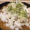麺処 盛盛 - 丼の淵にワサビ付き　生蕎麦冷やしカレー＋玉ねぎトッピング　ズームで