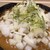 麺処 盛盛 - 料理写真:丼の淵にワサビ付き　生蕎麦冷やしカレー＋玉ねぎトッピング　ズームで