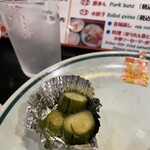大阪王将 - 胡瓜が苦手なわたし、すみません、残します