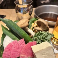 すき焼 しゃぶしゃぶつかだ KITTE大阪店 - 色鮮やかなお野菜たち♡