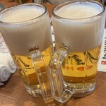 恵比寿 いっちょかみ - とりあえずビール¥385