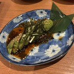 恵比寿 いっちょかみ - アボカド山葵醤油¥638