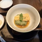 京都一の傳 - 護摩豆腐と筍の揚げ出し