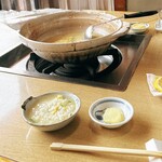 伊勢えび料理池浦 - お鍋を味わって最後に雑炊。大満足。