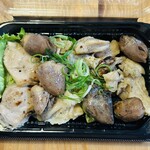 スーパーセンタートライアル - 料理写真:焼鳥3種（はつ、ハラミ、もも）