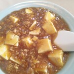 仁楽 - 麻婆豆腐（ハーフ）。ハーフサイズがたくさんあるのは嬉しい！