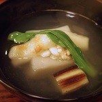 山玄茶 - 白子と胡麻豆腐椀〜焼き餅添え〜