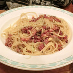 ピッコロヂヂ - 玉子とチーズとベーコンのスパゲティ