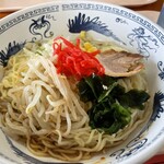 長岡技術科学大学 第一食堂 - 置いてある調味料でアレンジすると美味しいと話あり
理系の食堂なので比率か係数決まってるのかな？