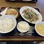 中華料理 唐韻 - レバニラ炒めセット