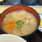 亀有メンチ - 豚汁