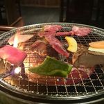 焼肉 パナリ - 一気に乗せて…。