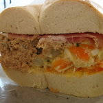 マルイチベーグル - ソルト（岩塩）＋ツナサラダ＋ポテトサラダ＋生ハム