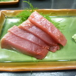 和楽 - ランチ時にお刺身セット（この日は、カツオ）