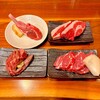 なまらむーちょ - 左上から時計回りにラムチョップ、ランプ、肩ロース、タン