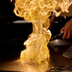 Teppan Yaki Miyabi Ginza - フォアグラのフランベ